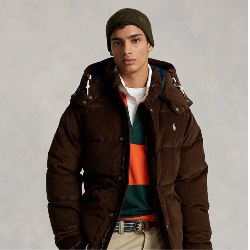 Polo Ralph Lauren Convertible Corduroy Down Jacket